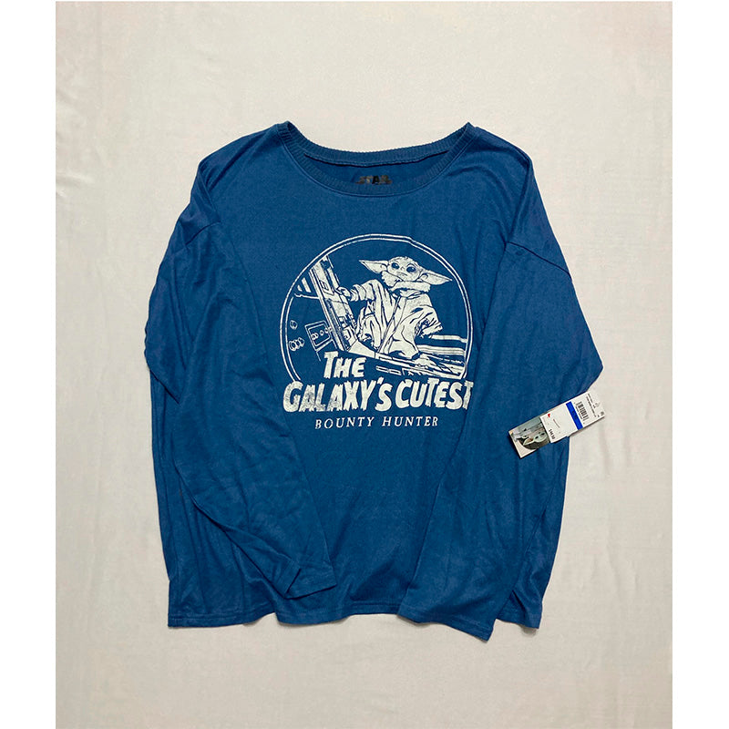 Disney Women's Star Wars Galaxy's Cutest Bounty Hunter Sleep Top XL