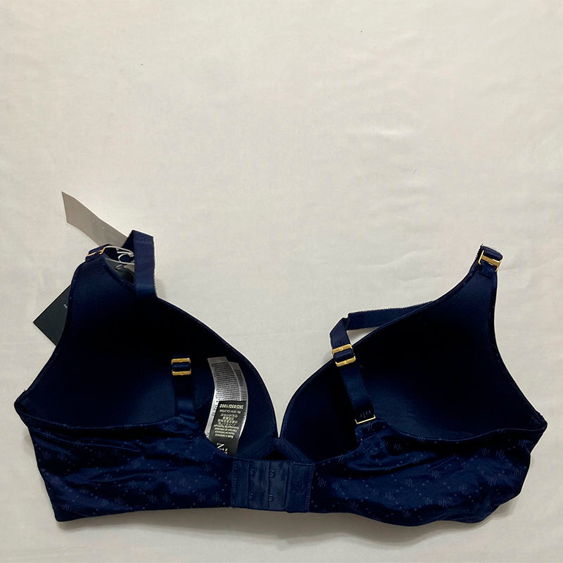Ralph Lauren T Shirt Bra Adjustable Straps Navy 38D