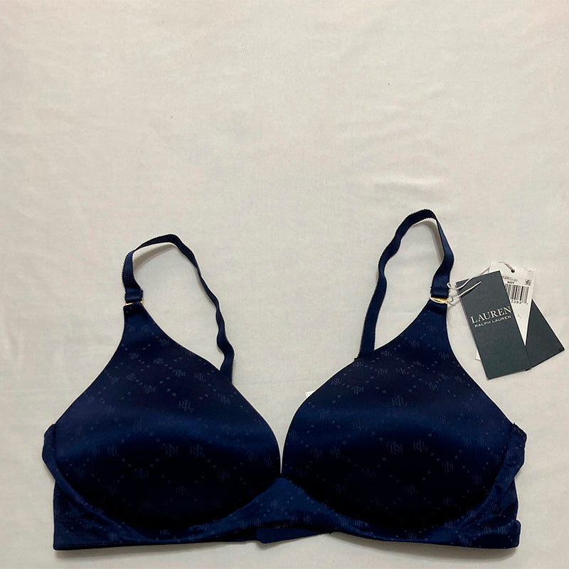 Ralph Lauren T Shirt Bra Adjustable Straps Navy 38D