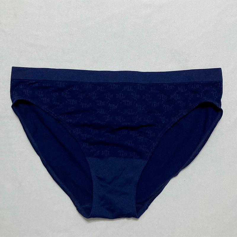 Ralph Lauren Panties Monogram Bikini Mesh Navy L