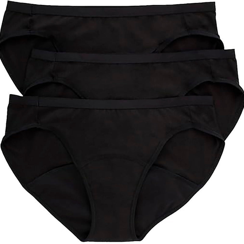 Hanes Comfort Period Moderate Bikini Panty M 3 Pack
