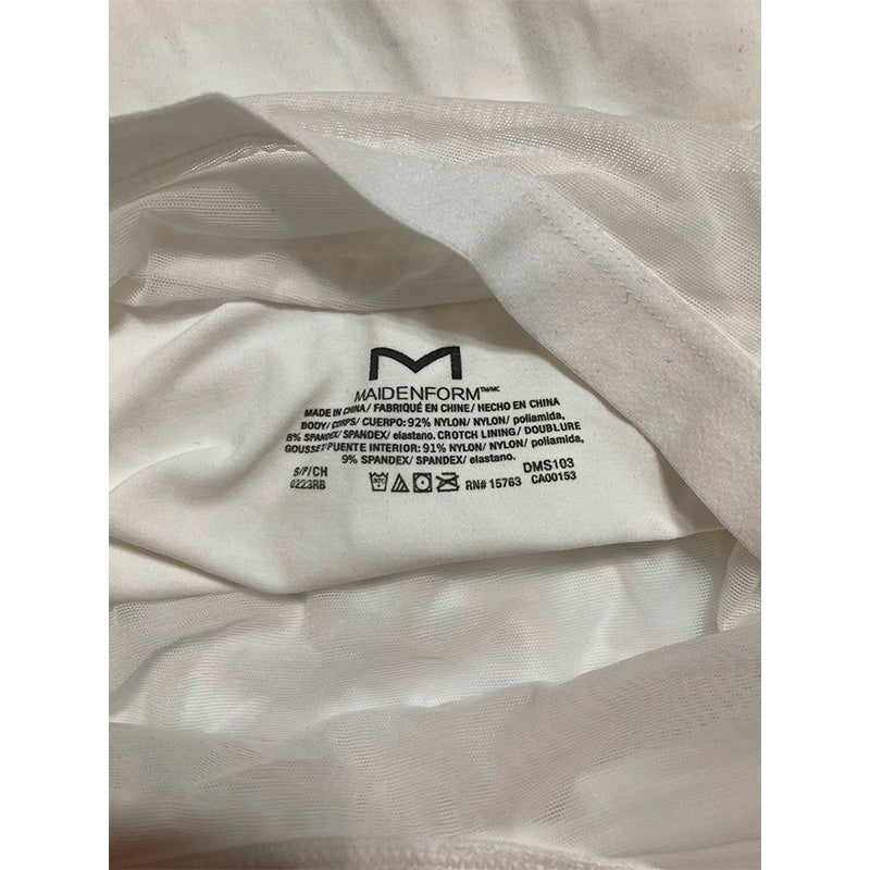 Maidenform Smoothing Seamless Built-in-bra With Scoop Neckline Shapewear White S