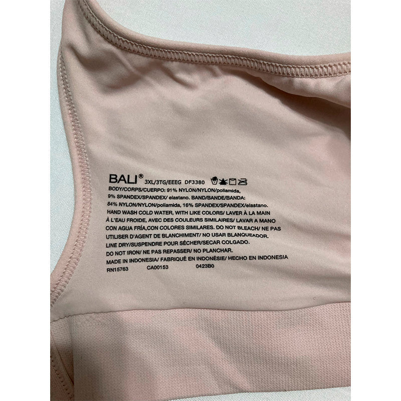 Bali Wireless Revolution Modern Seamless Flex-to-Fit Wirefree Sandshell 3XL