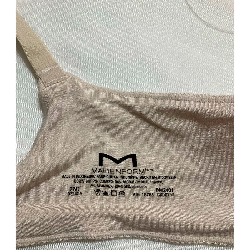 Maidenform Luxe Convertible Underwire Bra Beige Bisque 36C