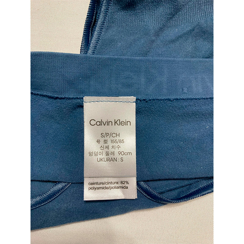 Calvin Klein Bonded Flex Mid-Rise Thong Underwear Navy S