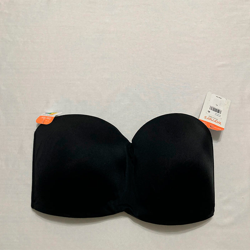 Warner's Lightly Lined Wireless Strapless Bra Black XL