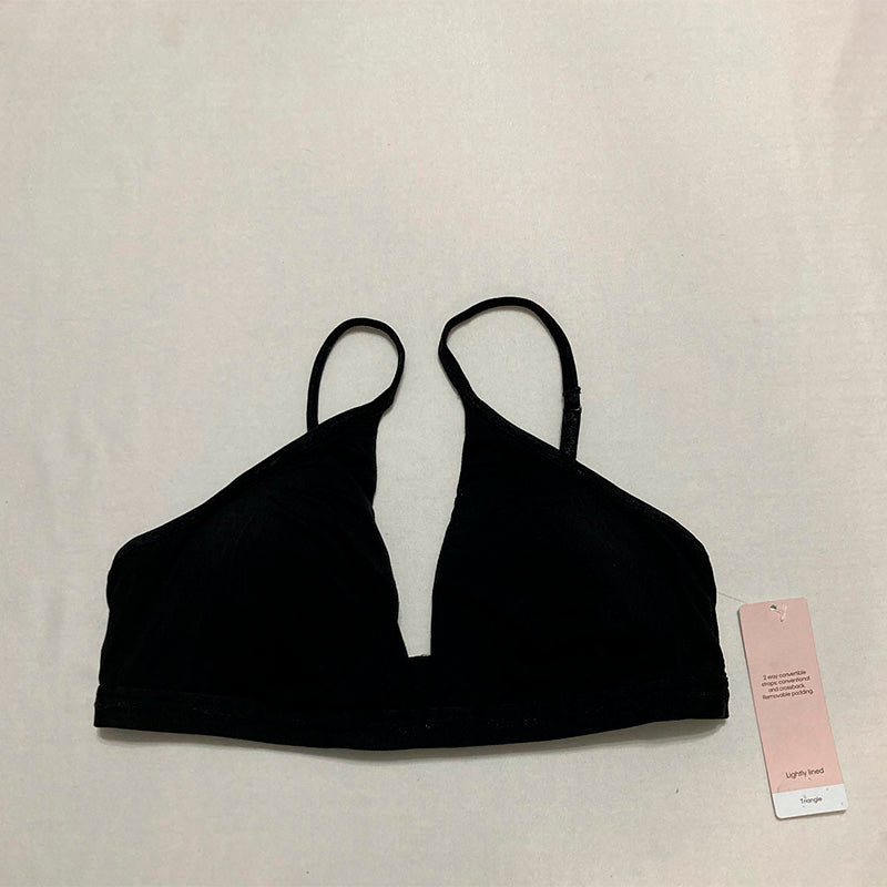 Calvin Klein Form to Body Lightly Lined Triangle Bralette Black M