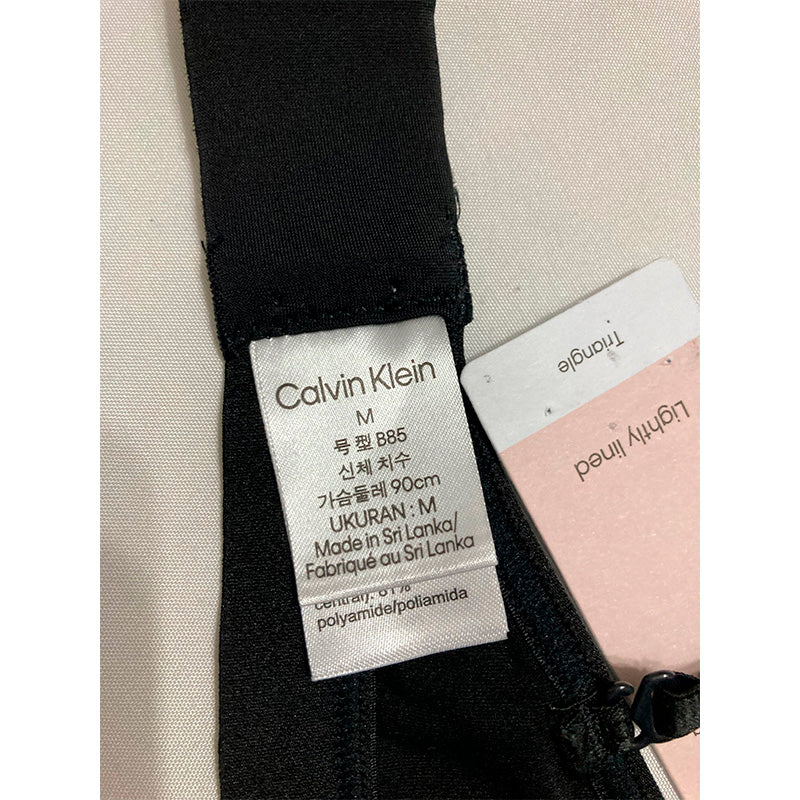 Calvin Klein Form to Body Lightly Lined Triangle Bralette Black M