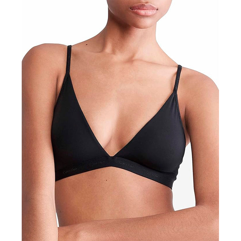 Calvin Klein Form to Body Lightly Lined Triangle Bralette Black M