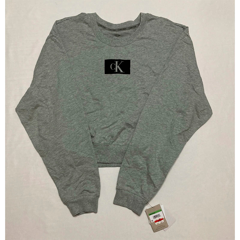 Calvin Klein Long Sleeve Crewneck Only Sweatshirt Grey L