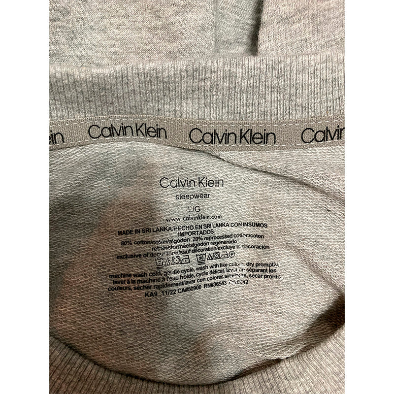 Calvin Klein Long Sleeve Crewneck Only Sweatshirt Grey L