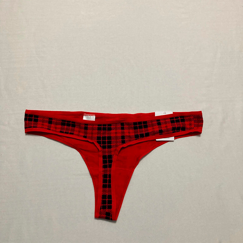 Calvin Klein Form Thong Panty Red L