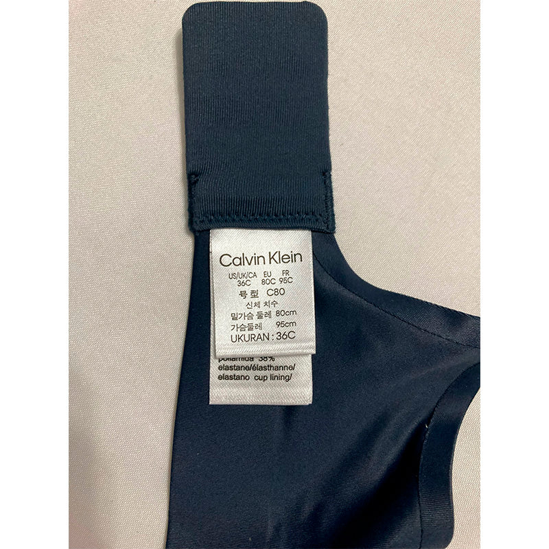 Calvin Klein Liquid Touch Bralette Navy 36C