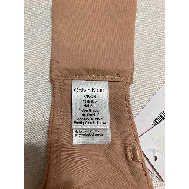 Calvin Klein Bra Strapless Nude S