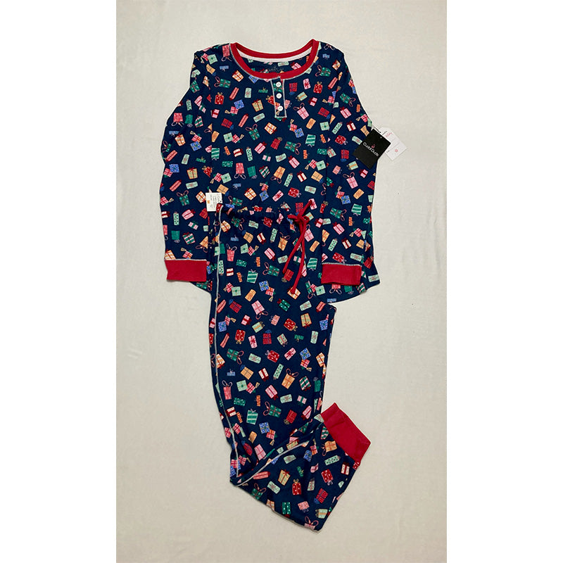 Cuddl Duds Jogger Pajama Set Multicolor