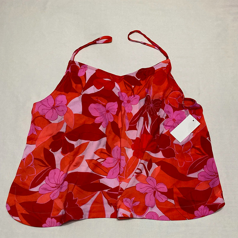 Sanctuary 2-Pc. Cami Cropped Pajamas Set Coral Floral XL