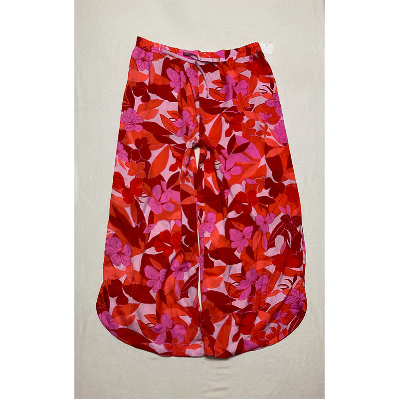 Sanctuary 2-Pc. Cami Cropped Pajamas Set Coral Floral XL