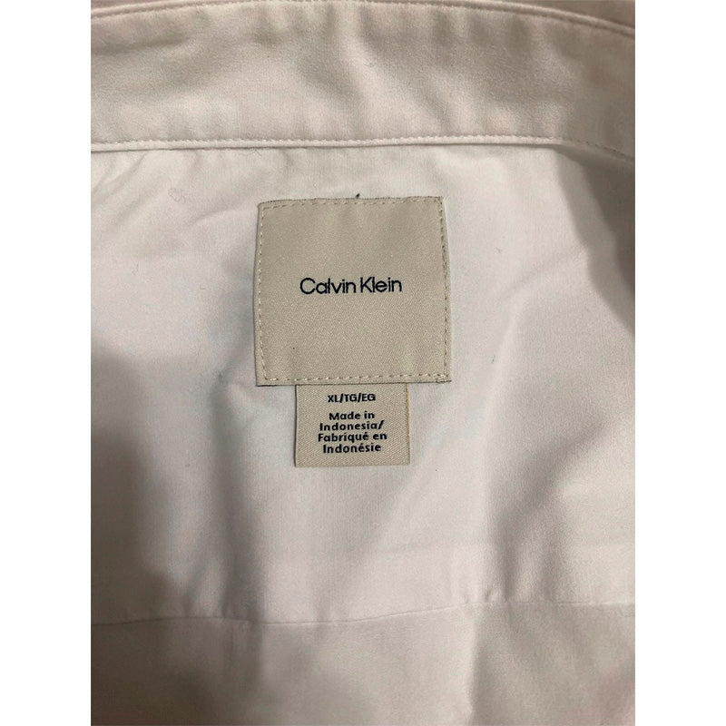 Calvin Klein Slim Shirts Brillant White XL