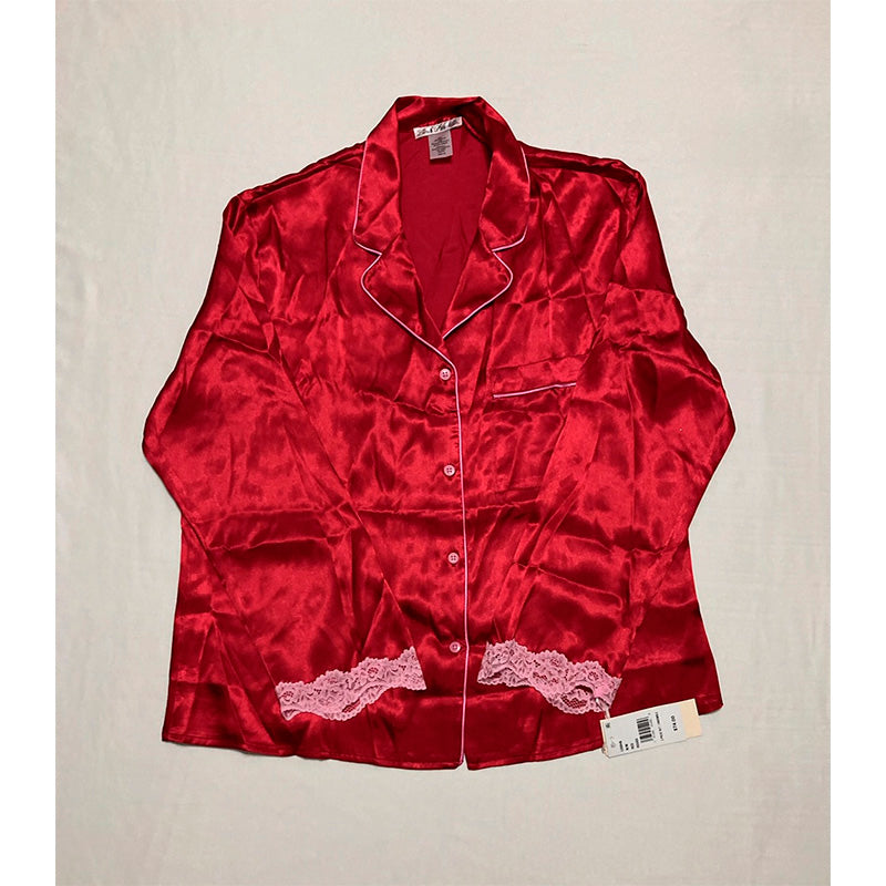 Linea Donatella 2 Piece Set Sleepwear Red M