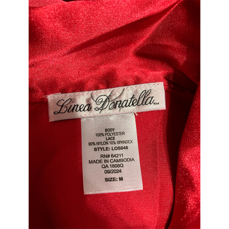 Linea Donatella 2 Piece Set Sleepwear Red M