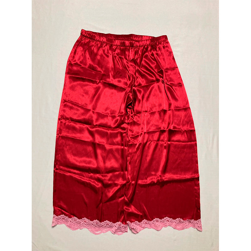 Linea Donatella 2 Piece Set Sleepwear Red M