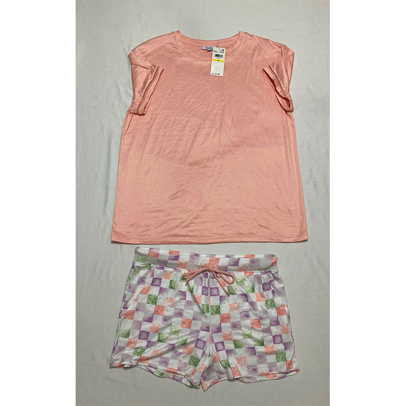 Roudelain Pajama Set Top And Short Multicolor M