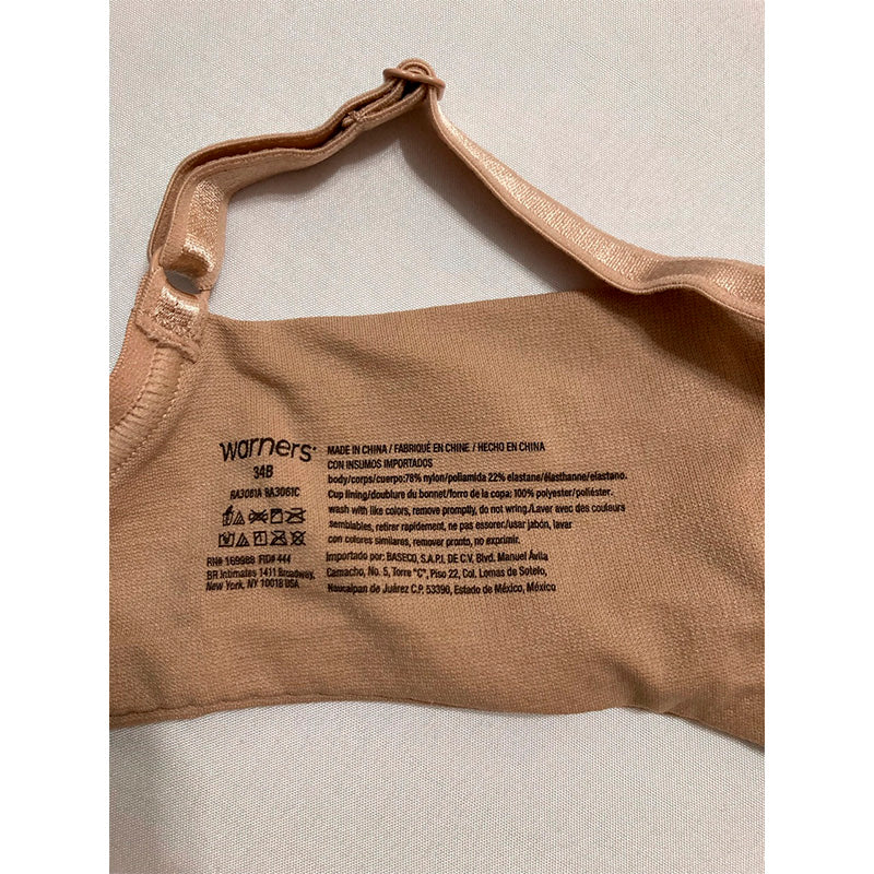 Warners Seamless Underarm-Smoothing Comfort Underwire Lightly Nude 34B