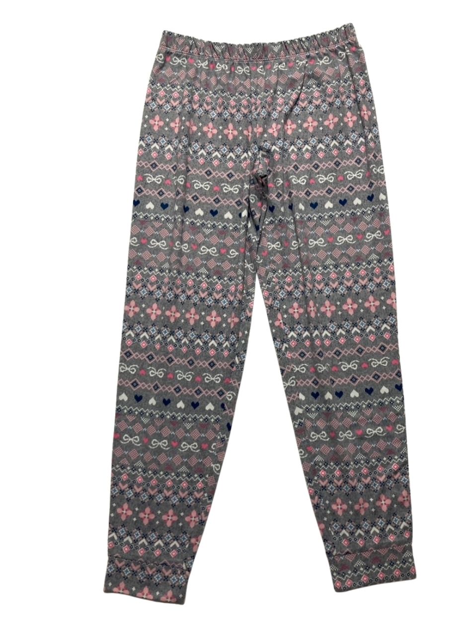 CUDDL DUDS Crew Neck Top and Joggers Pajama Set GRAY