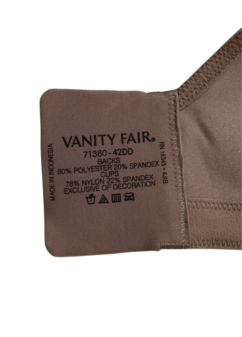 VANITY FAIR Full Figure Beauty Back Smoothing Bra WALNUT 42DD