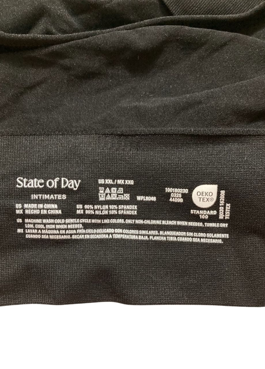 STATE OF DAY Seamless Bralette BLACK XXL
