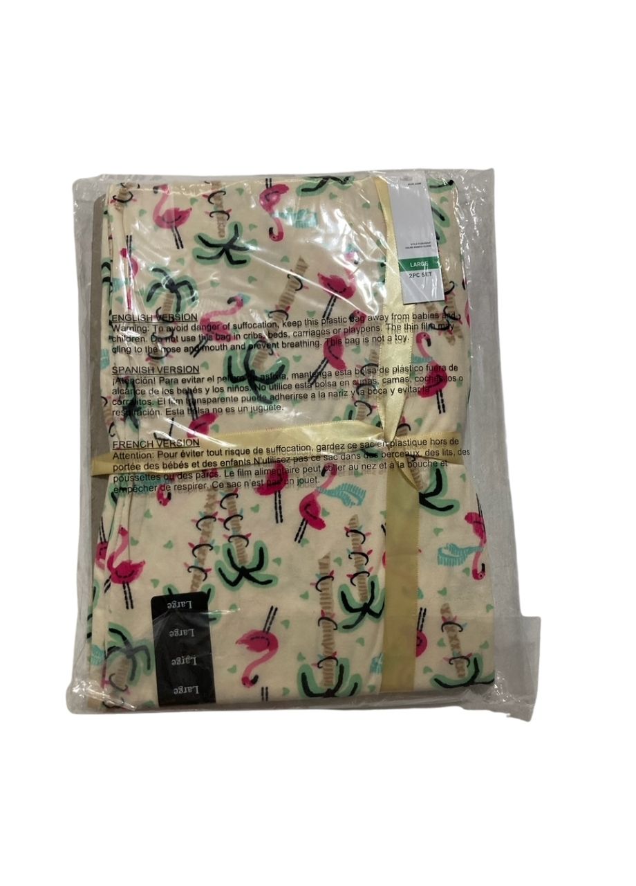 HUE Timeless Soft Jersey Winter Pajama Gift Set YELLOW L