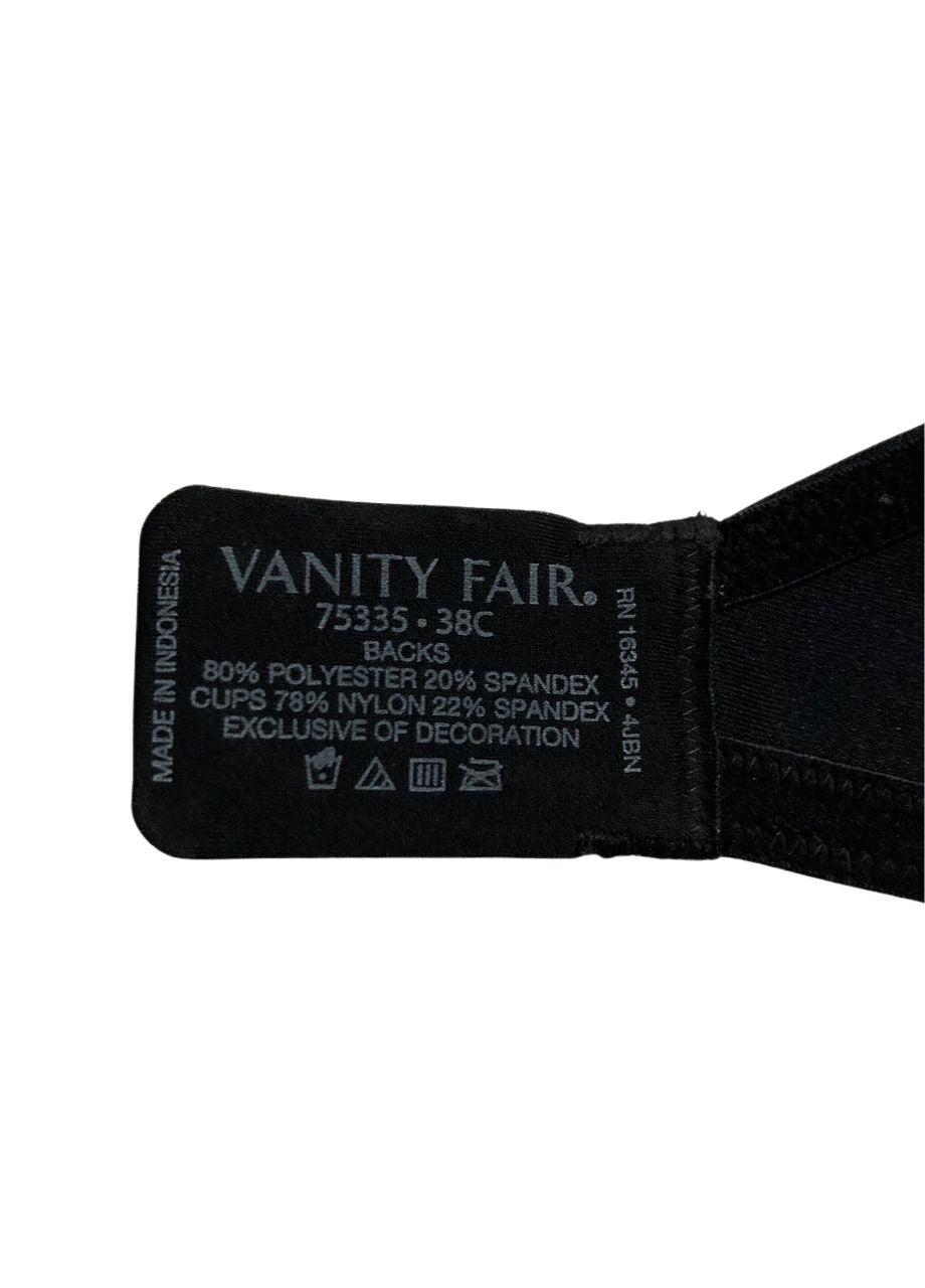 VANITY FAIR Bra with 2-Way Convertible Straps BLACK 38C