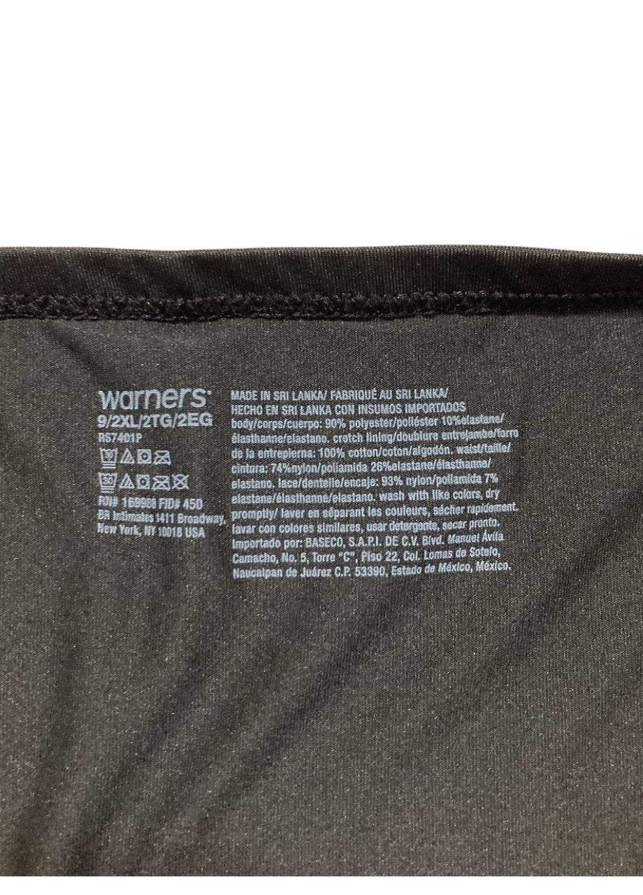 NWD WARNER'S No Pinching. No Problems. Microfiber Brief BLACK 2XL
