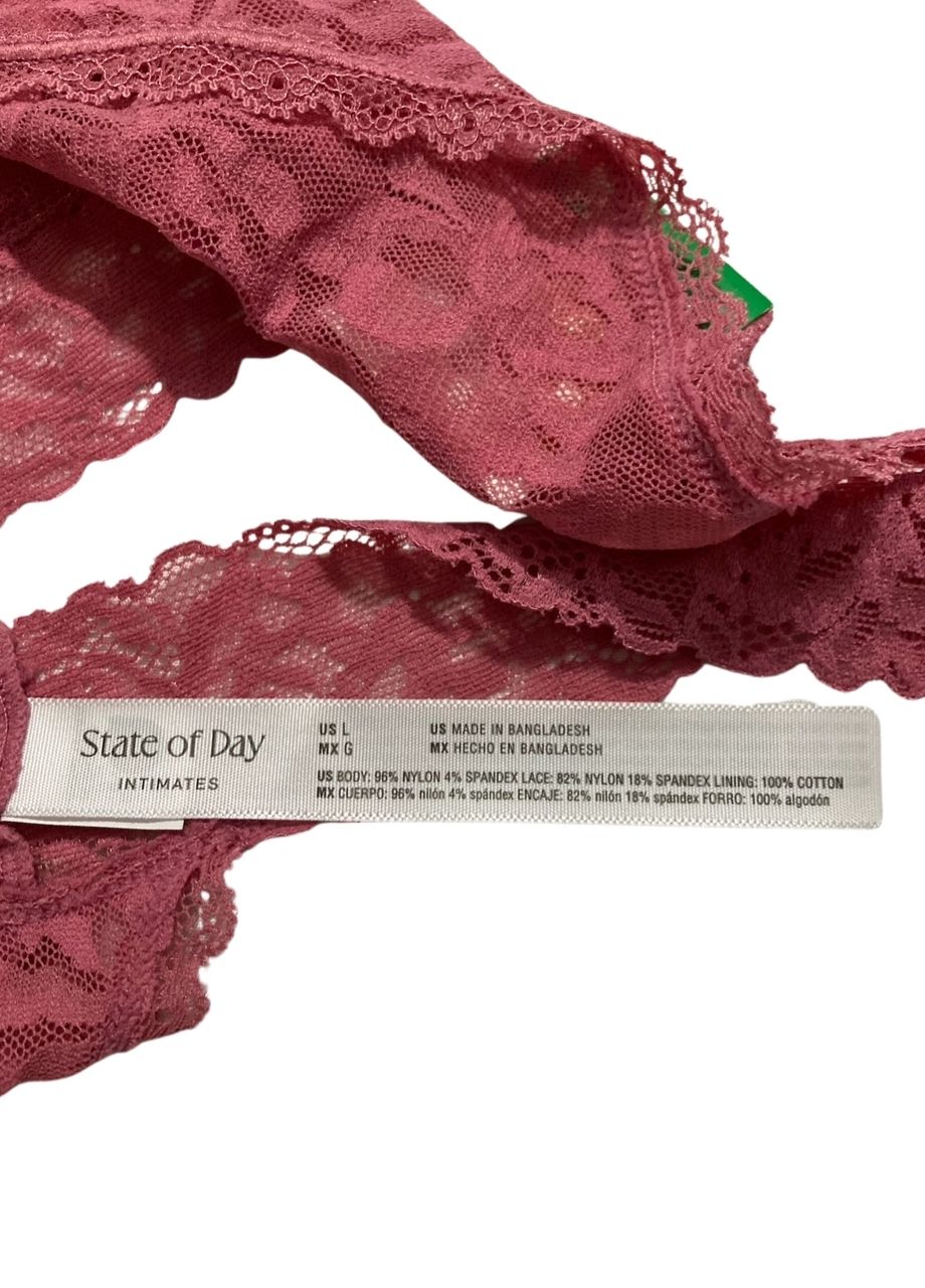 STATE OF DAY Panties Thong PINK L