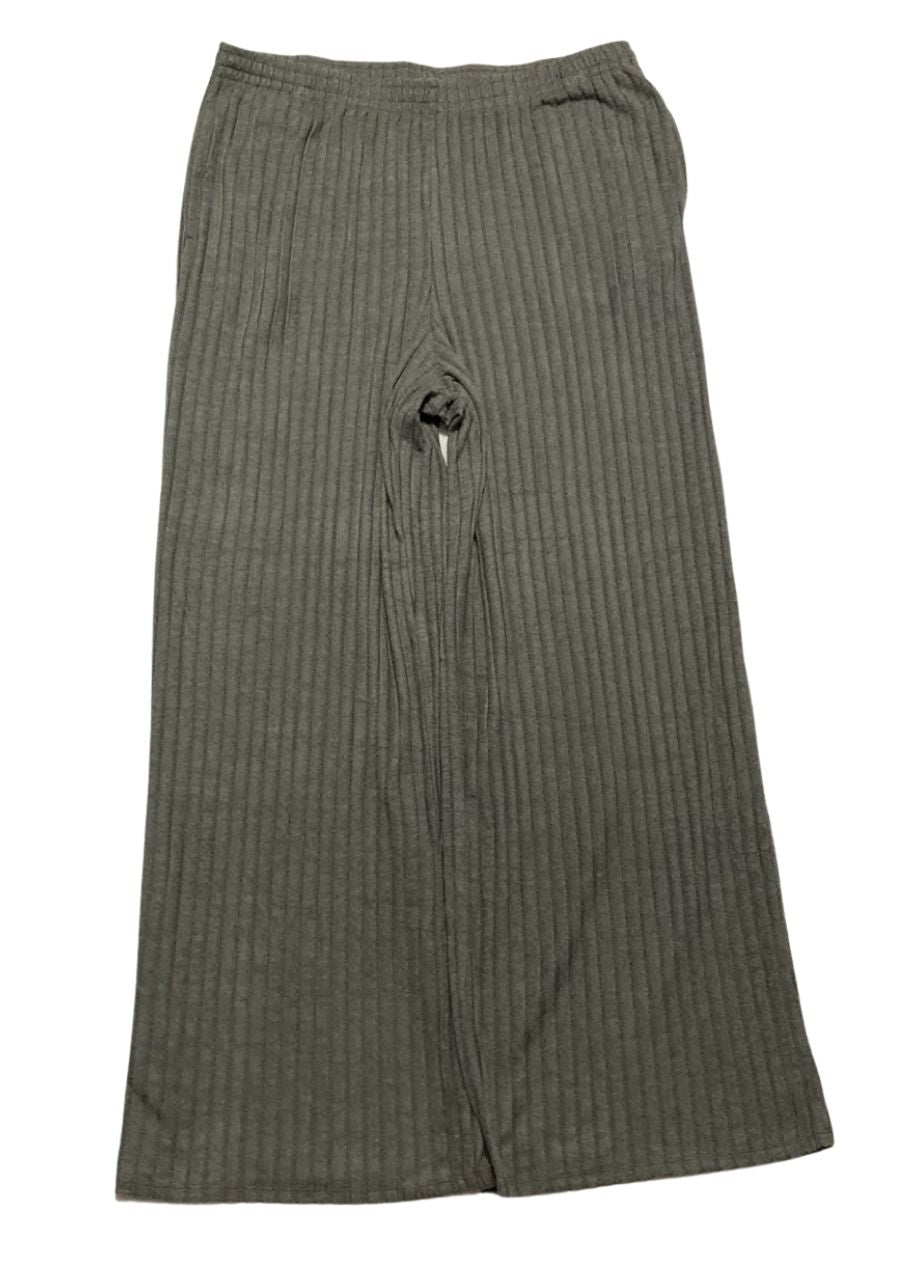 STATE OF DAY Soft Rib-Knit Pajama GRAY L