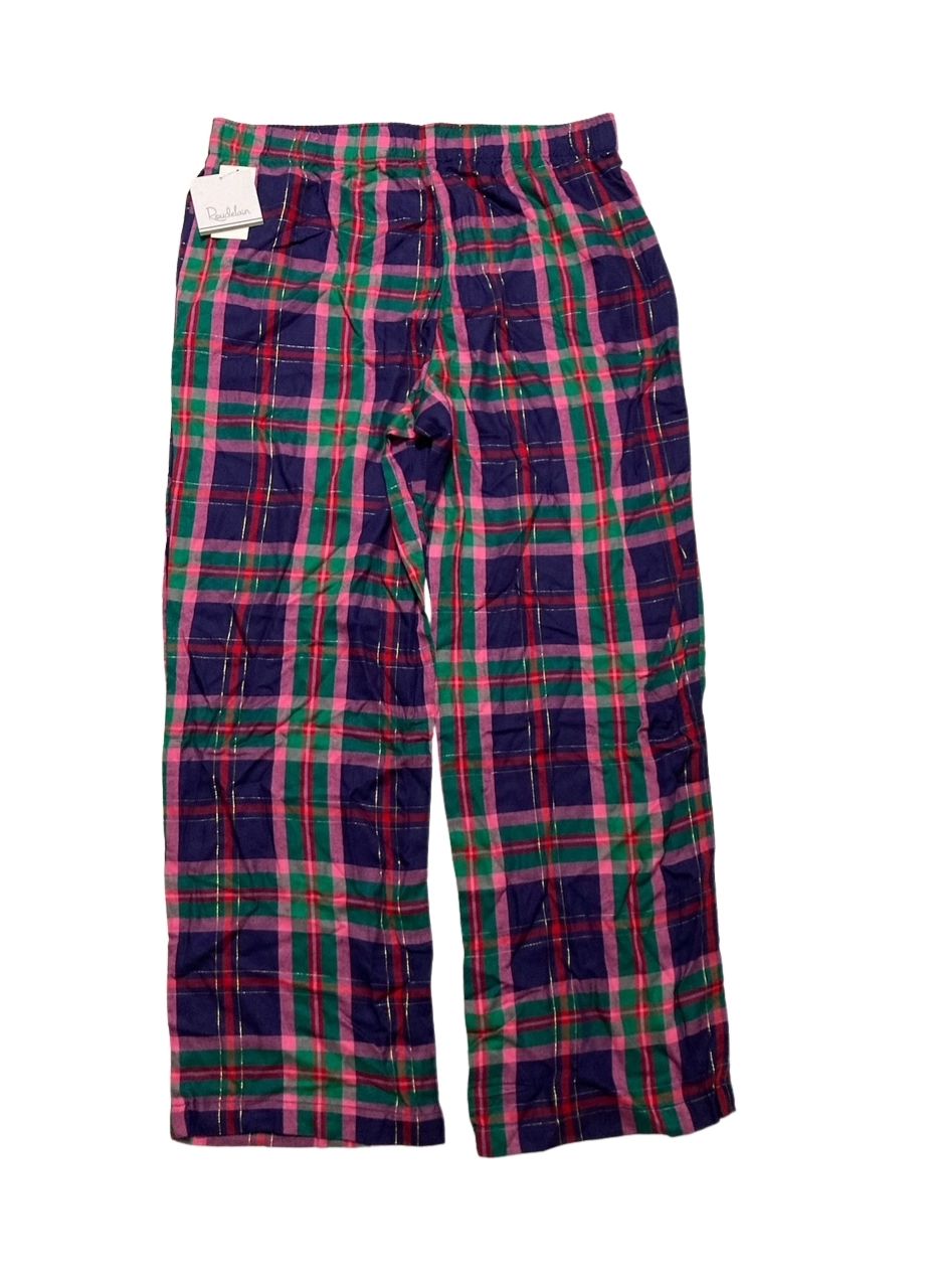ROUDELAIN Plaid Flannel Pajama Bottoms GINGERBREAD