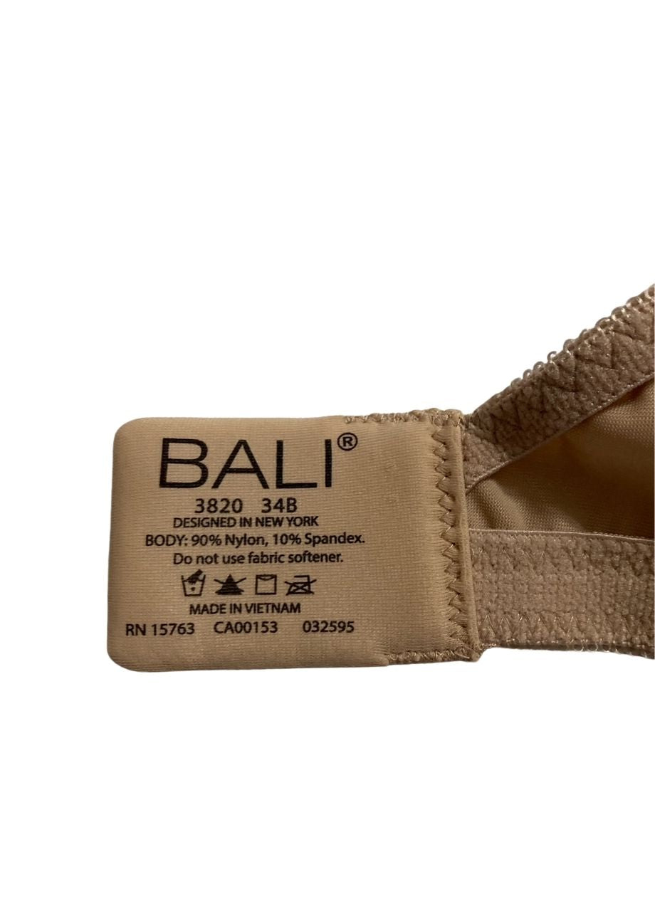 BALI Double Support Wireless Bra, Comfortsoft Full-coverage NUDE 34B