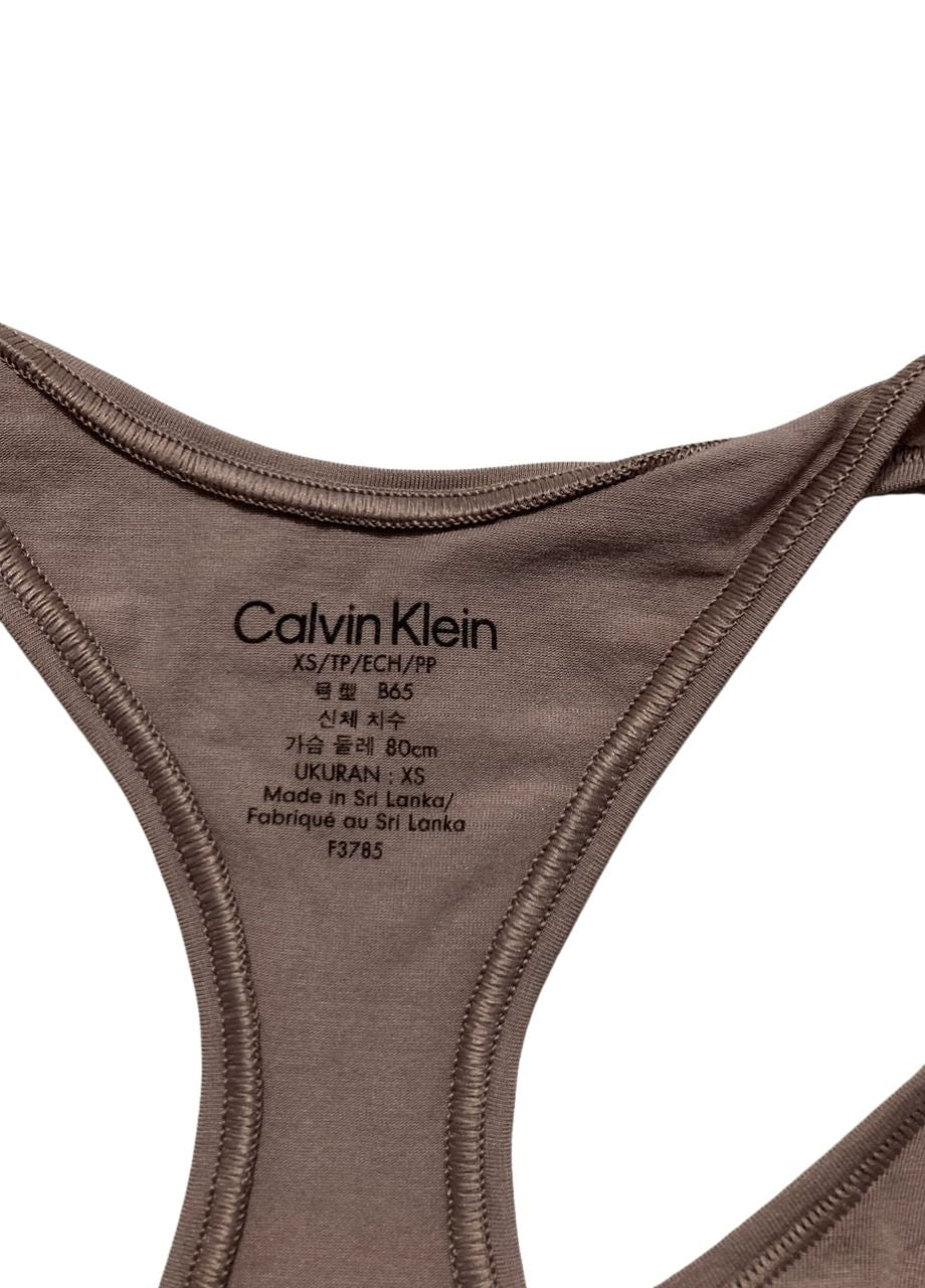 CALVIN KLEIN Modern Cotton Unlined Wireless Bralette SAND TRAP XS