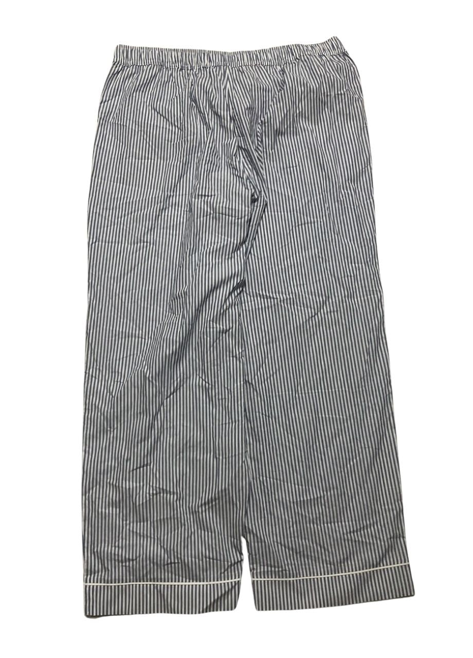 STATE OF DAY Poplin Pajama Pants BLUE STRIPE