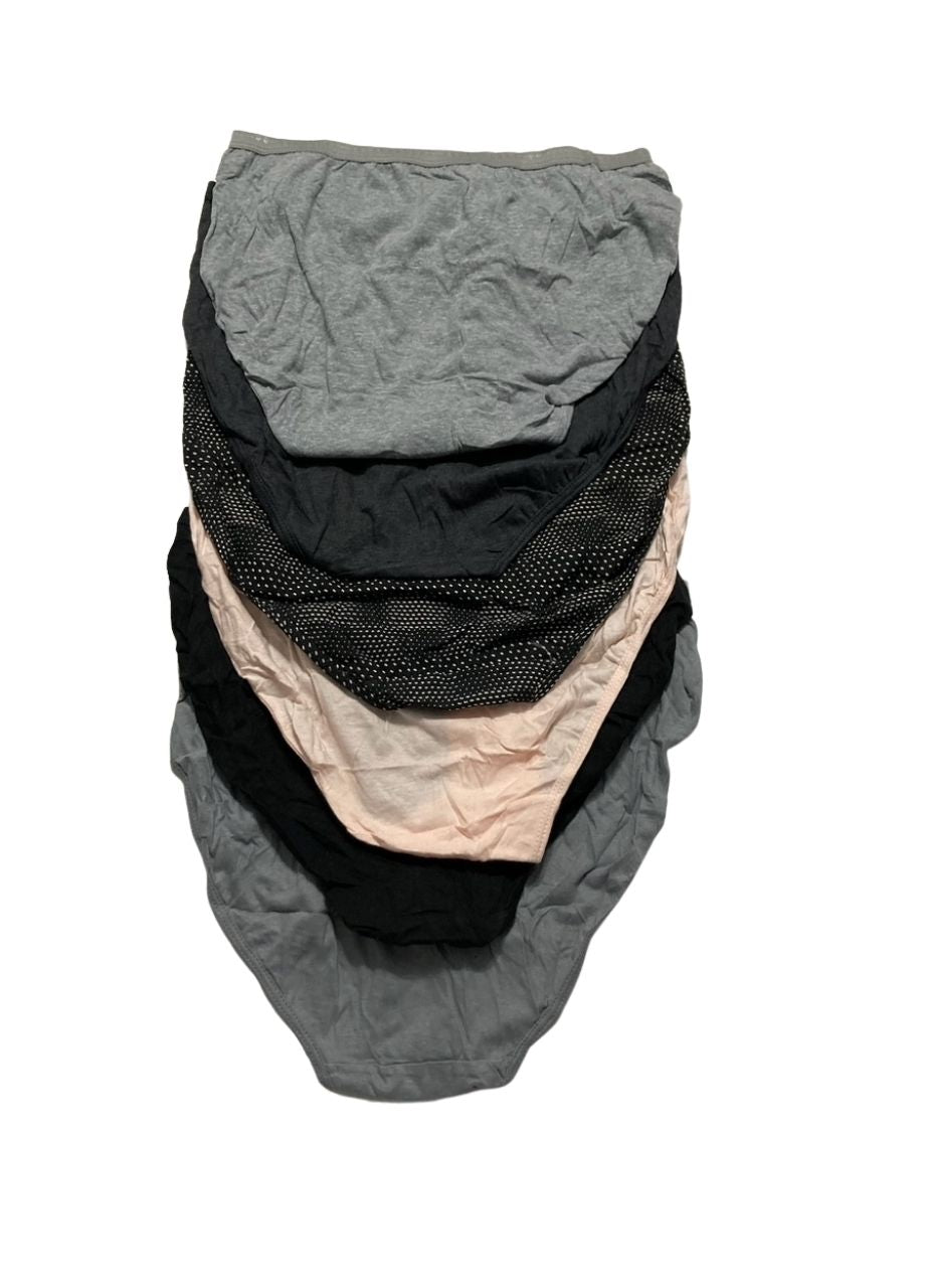 HANES Briefs Pack 6, Ribbed Stretch Brief Underwear ASSORTED 8