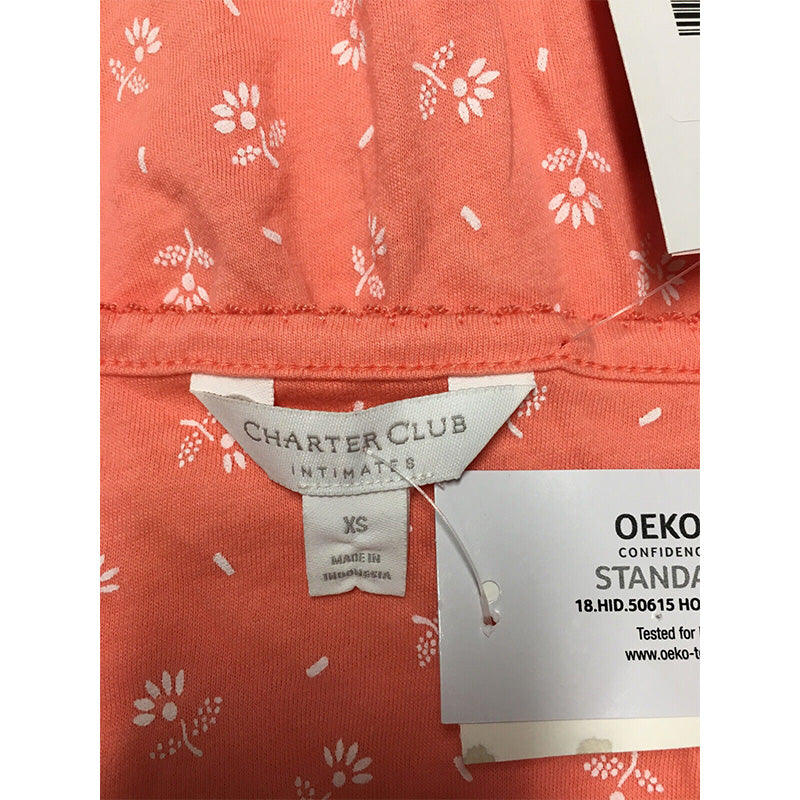 Charter Club Short Sleeve Only Pajama Top Orange XS