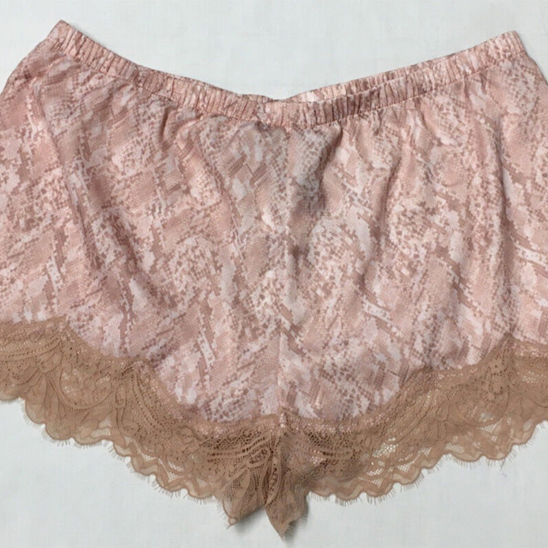 INC Shorts Pajama Set Snake Skin Pink M