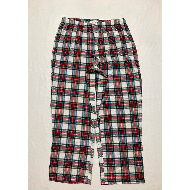 Family Pj Set 2 Piece Top & Pants Plaid Multicolor L