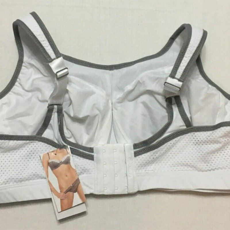 Glamorise Hi-Impact Sports Bra Underwire White 46C