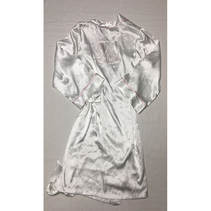 Linea Donatella Mrs Embroidered Wrap White M