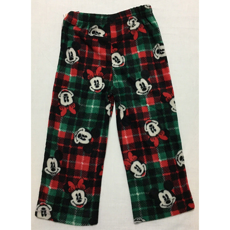 Family Pajamas Pajama Only Pants Green/Red 4T