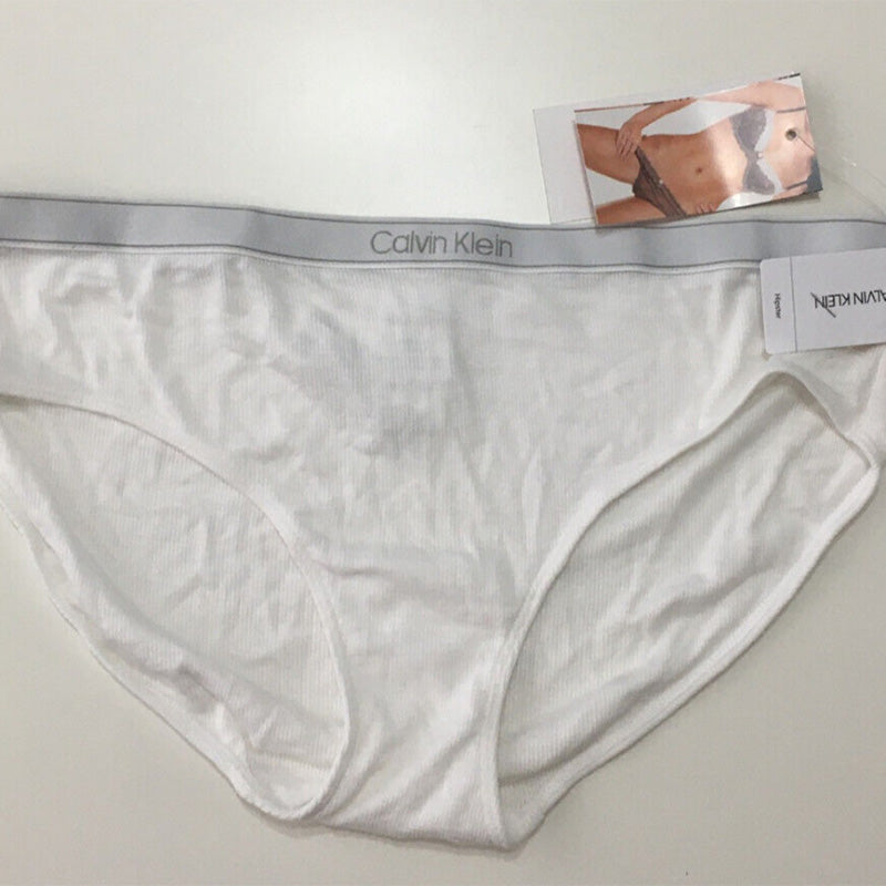 NWD Calvin Klein Pure Ribbed Hipster Panty White M