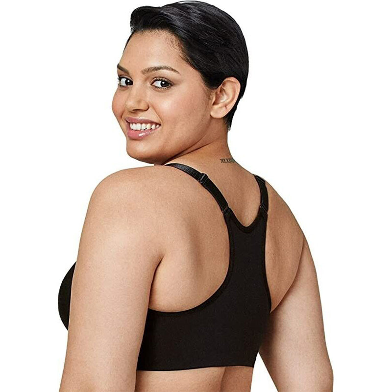 Glamorise Front-Closure Wonderwire Bra Black 46C