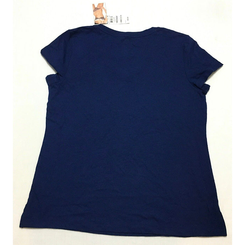 NWD Charter Club V-Neck Pajama Top Navy M