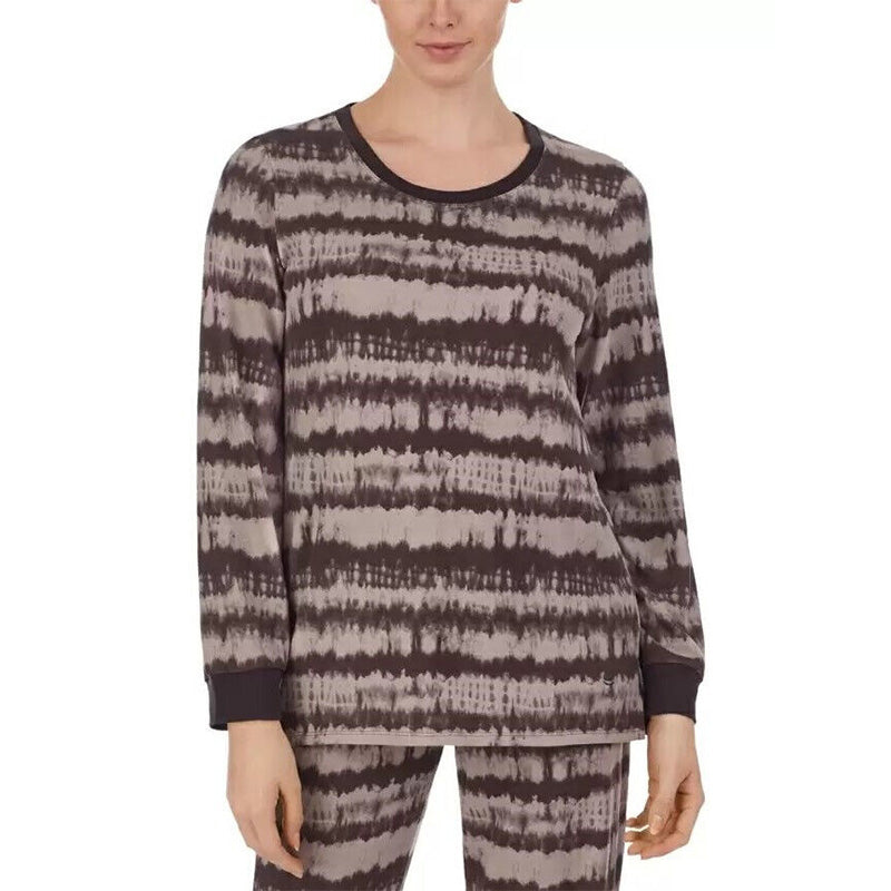 Cuddl Duds Printed Only Pajama Top Loungewear Multicolor M